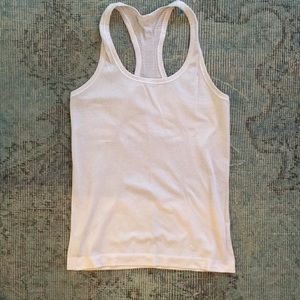 lululemon white racerback workout top